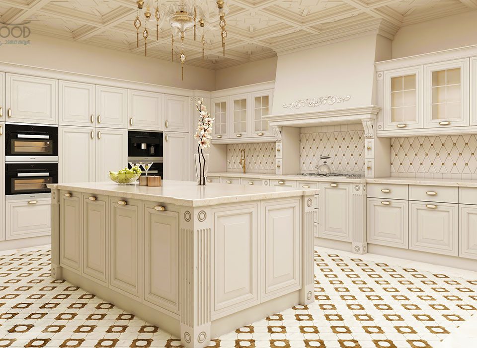 کابینت ممبران سفید صدفی