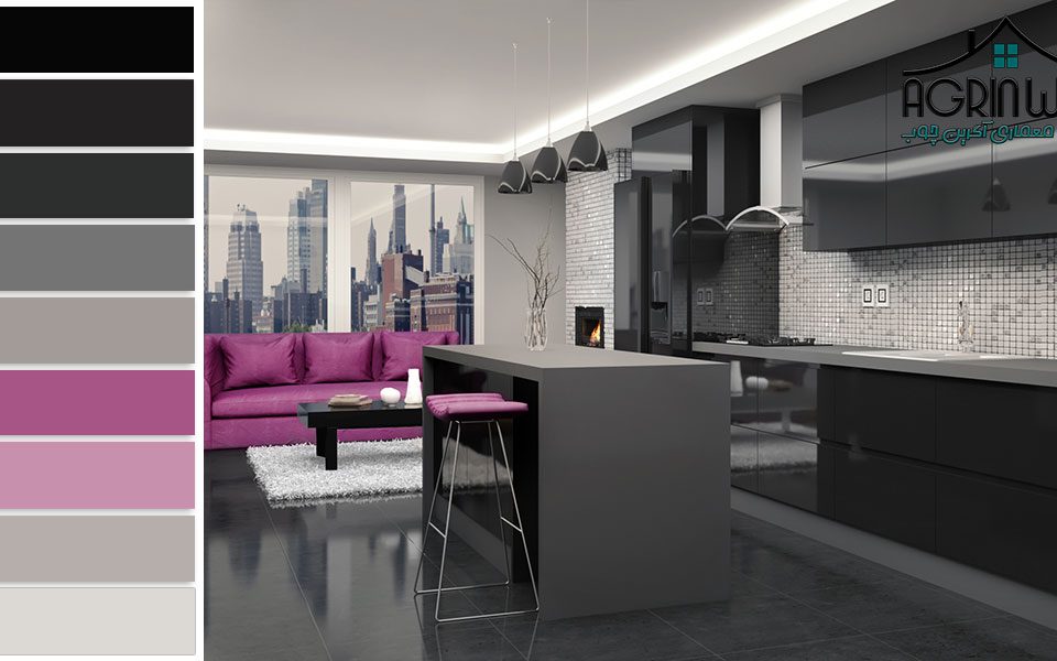 کابینت های گلاس مشکی