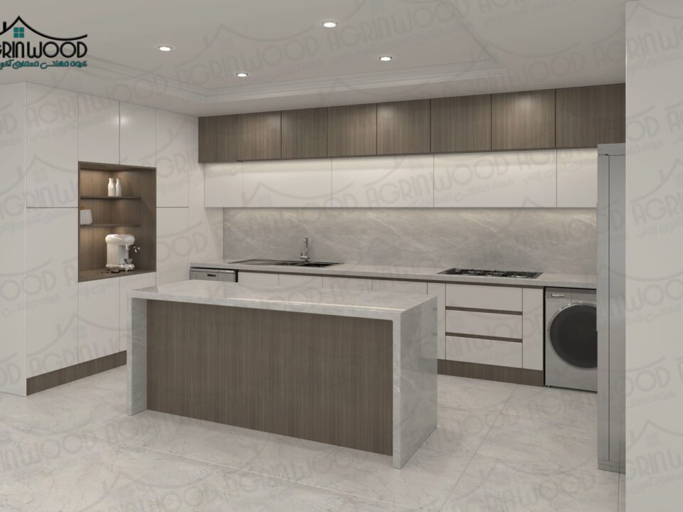 کابینت مدرن طرح چوب