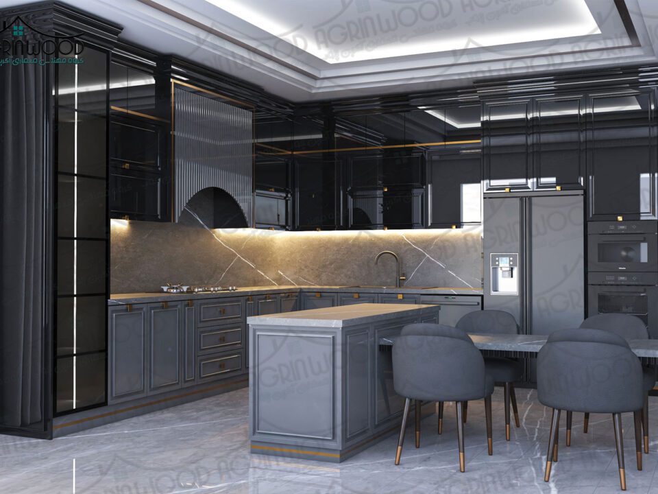 ‌کابینت انزو دو رنگ جدید