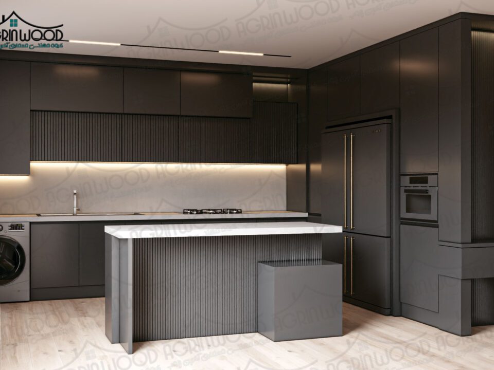کابینت ام دی اف مشکی
