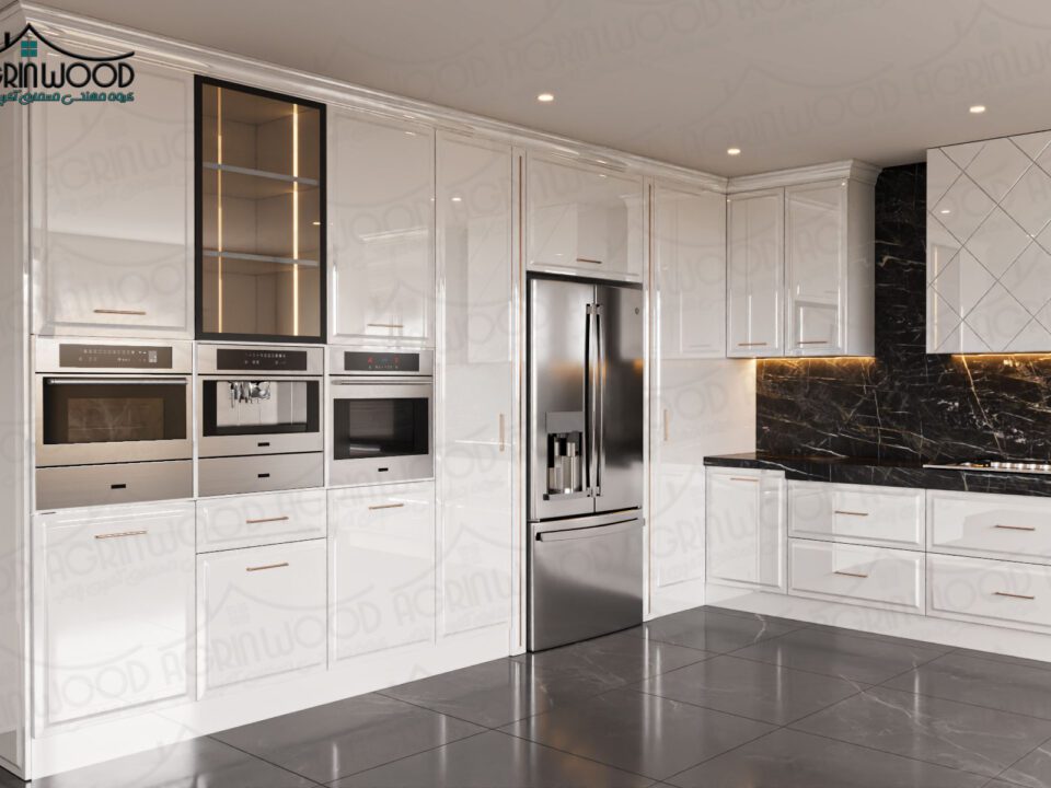 کابینت سفید پولیشی
