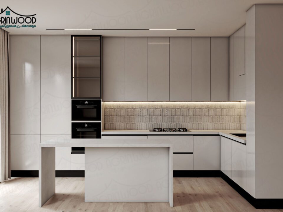 سبک مدرن کابینت سفید