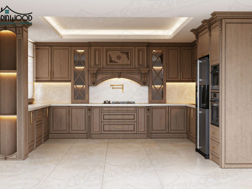 انواع کابینت تمام چوب