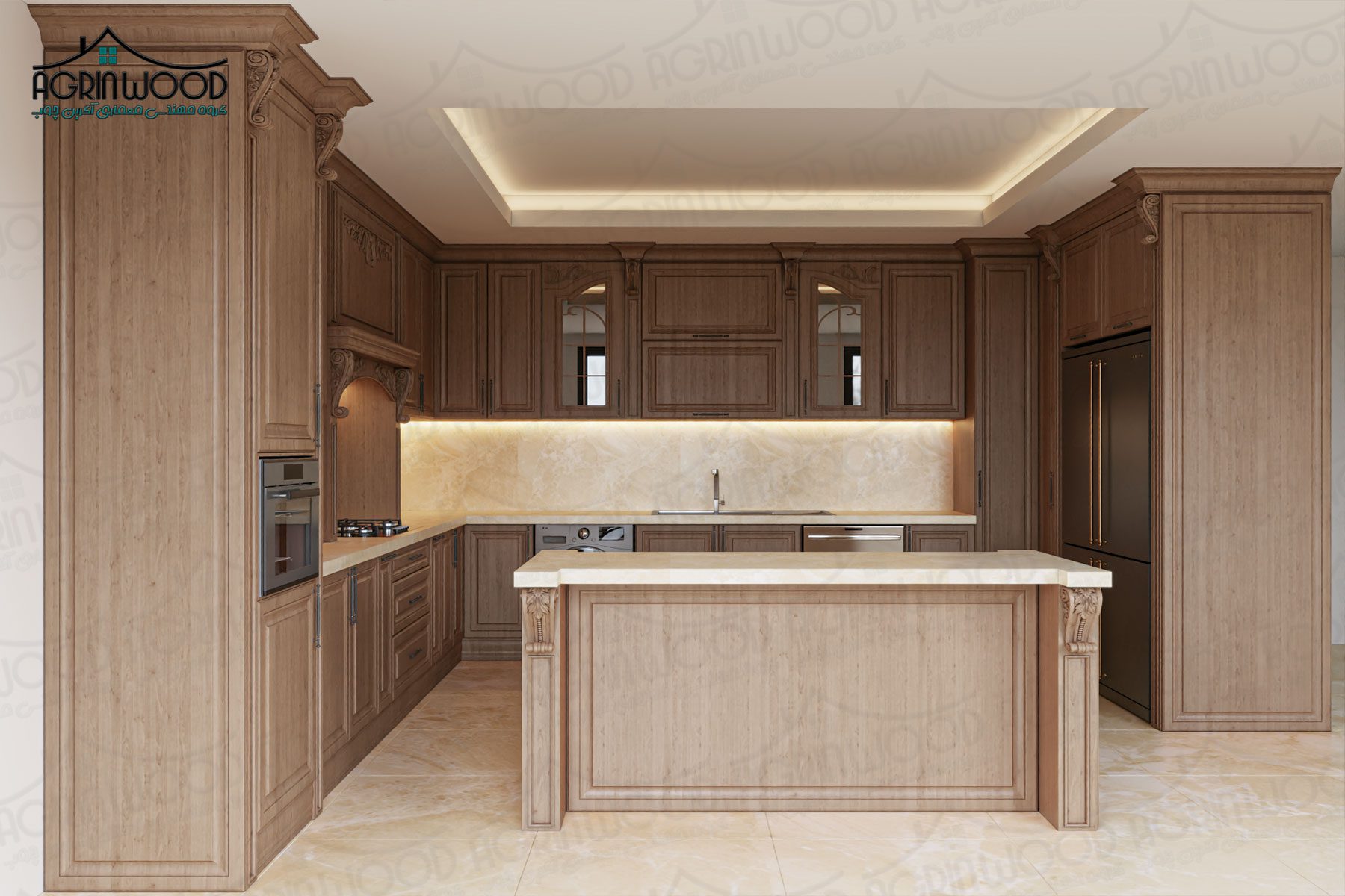 کابینت چوب ترکیبی