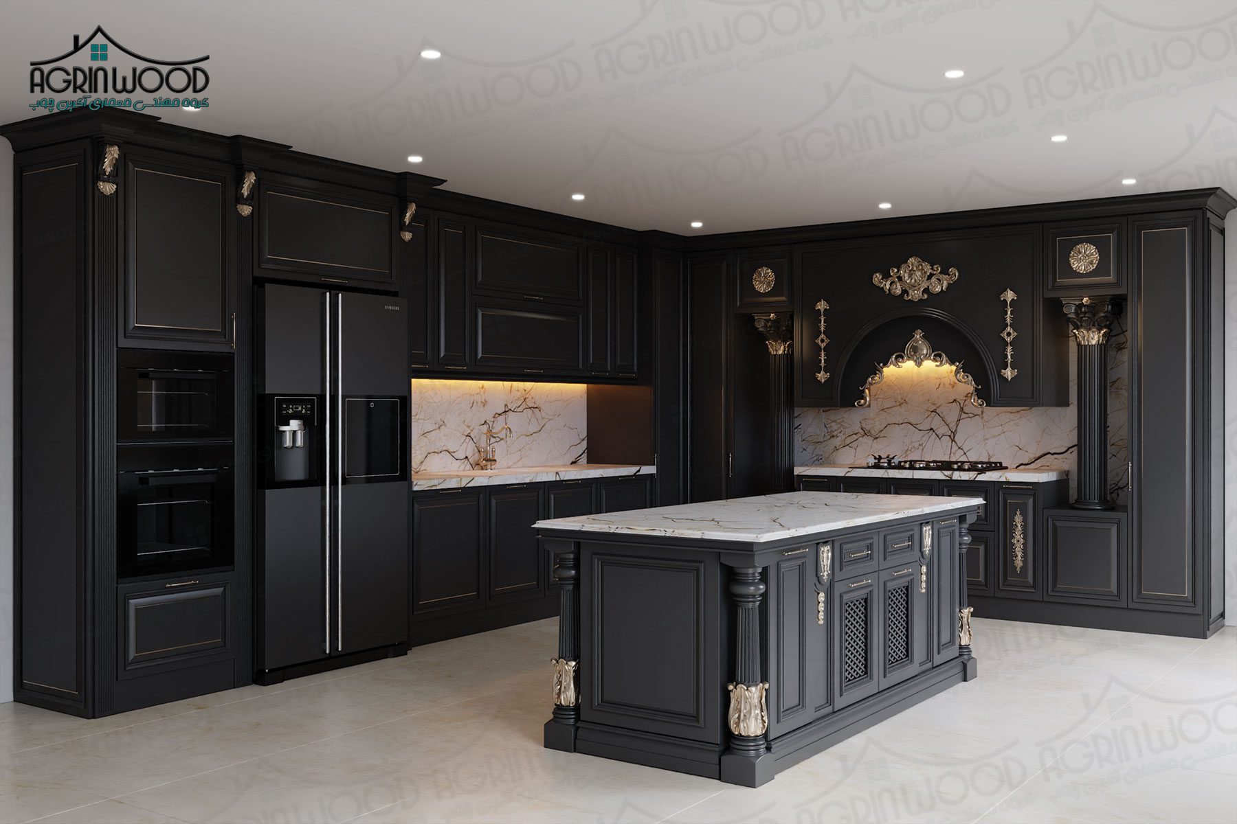 رنگ جدید کابینت کلاسیک
