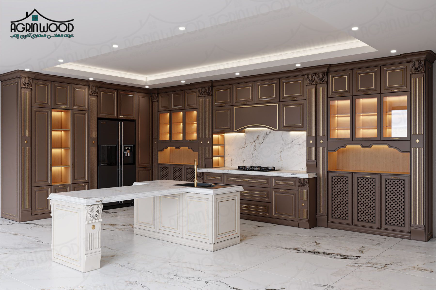 طرح جدید کابینت کلاسیک