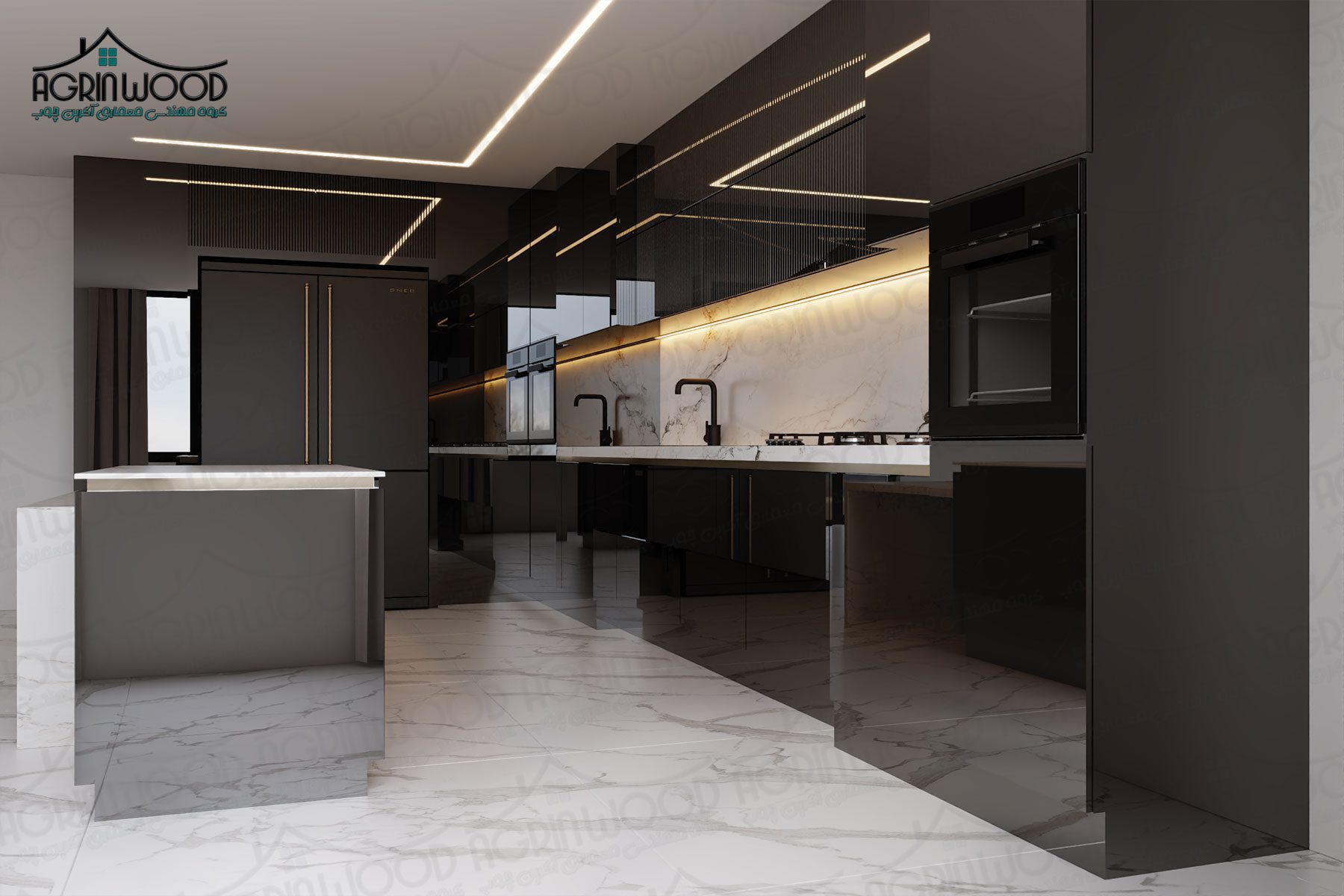 جدیدترین رنگ کابینت مدرن