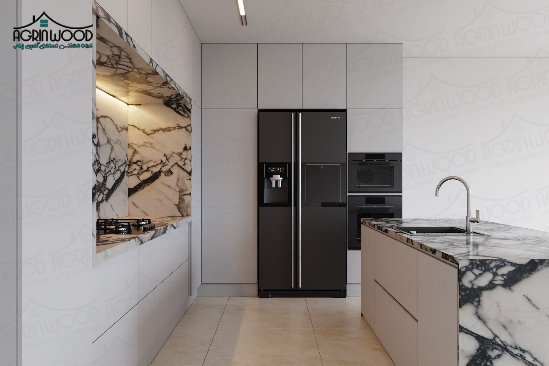 جدیدترین رنگ کابینت مینیمال