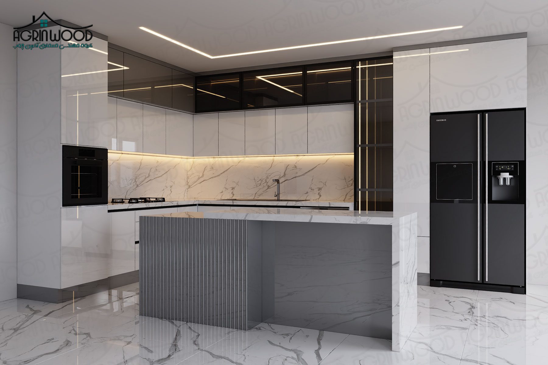 کابینت مینیمال ترکیبی