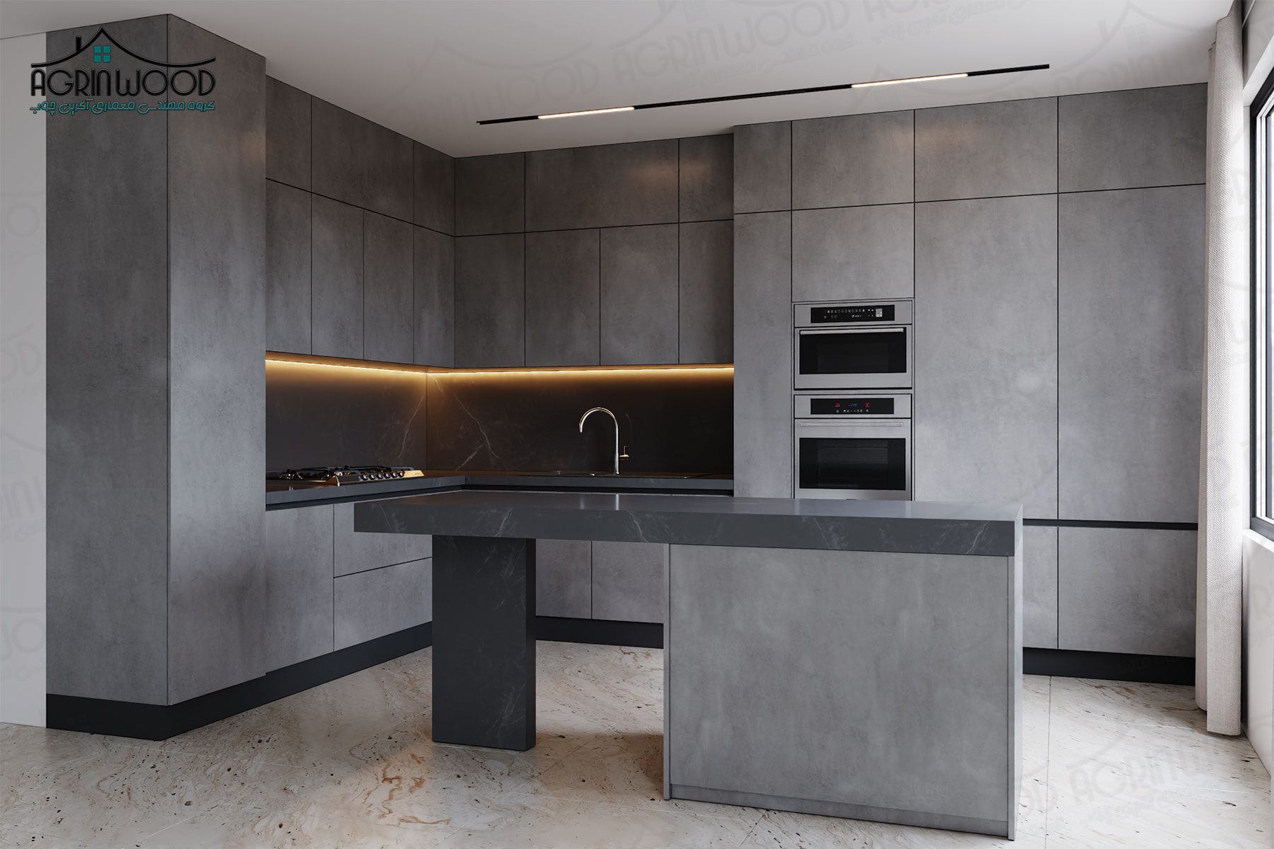 رنگبندی کابینت مینیمال