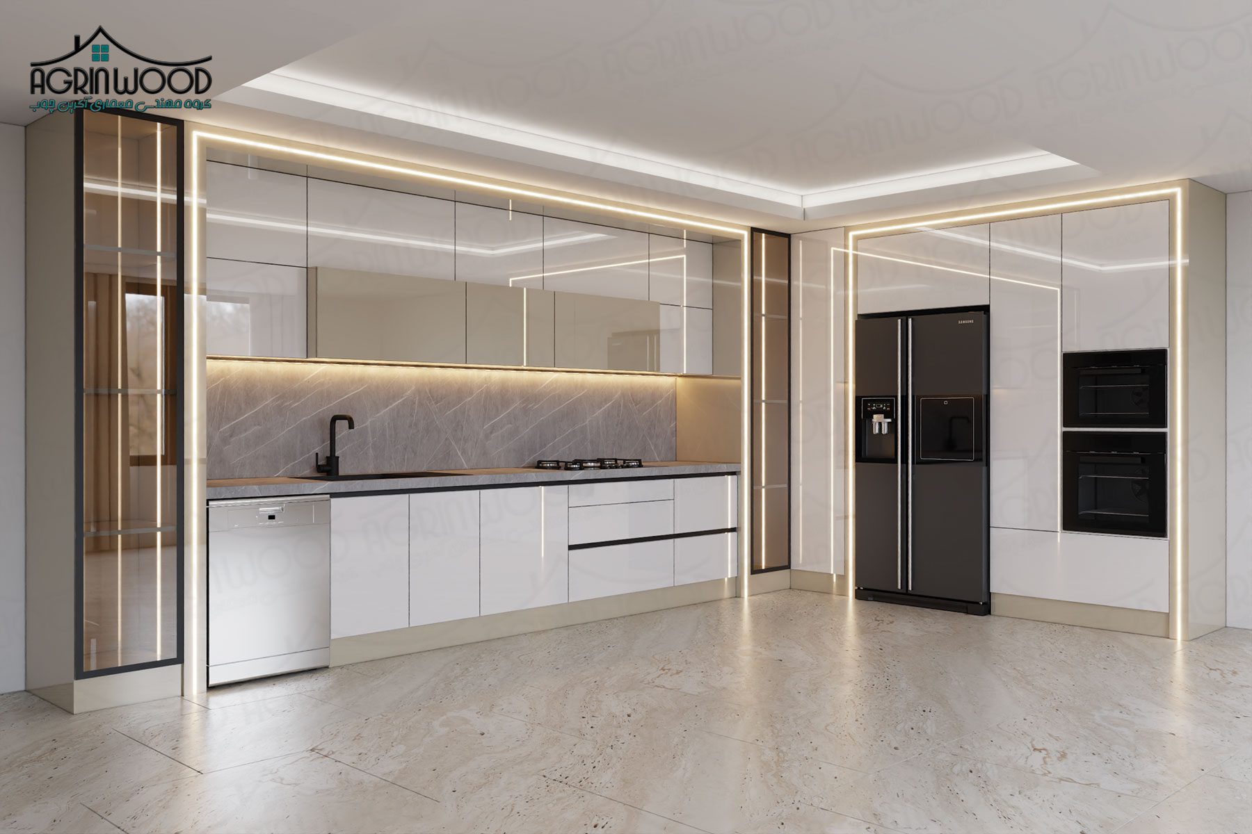 جدیدترین رنگبندی کابینت های گلاس