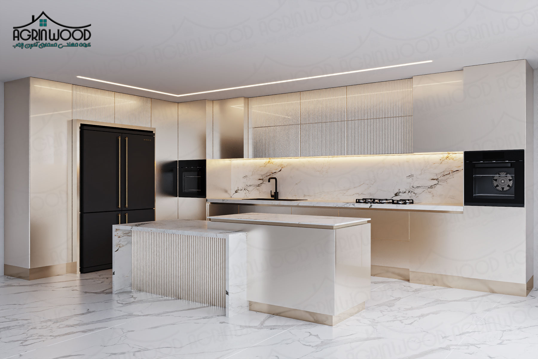 کابینت کرم های گلاس