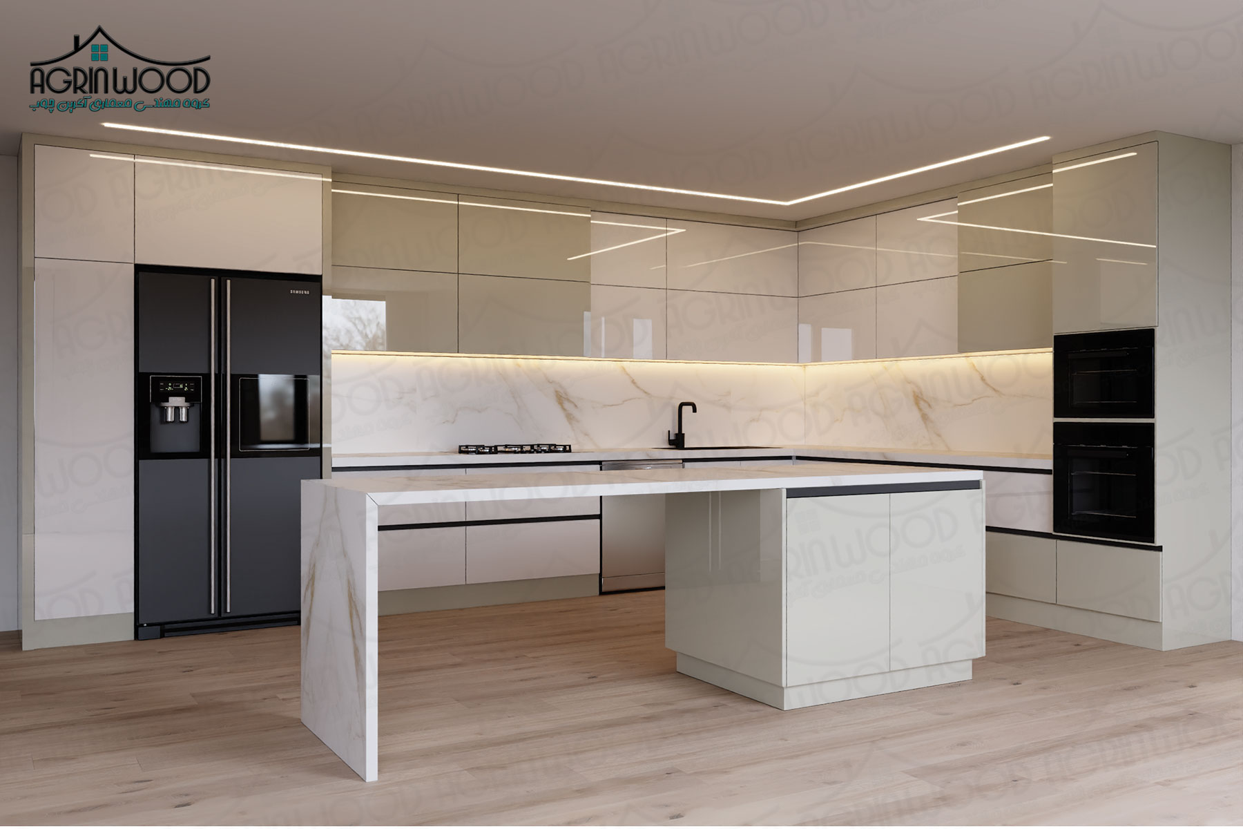 کابینت کرم های گلاس