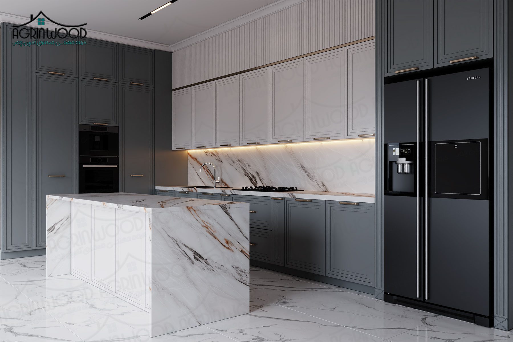طرح کابینت جدید نئوکلاسیک
