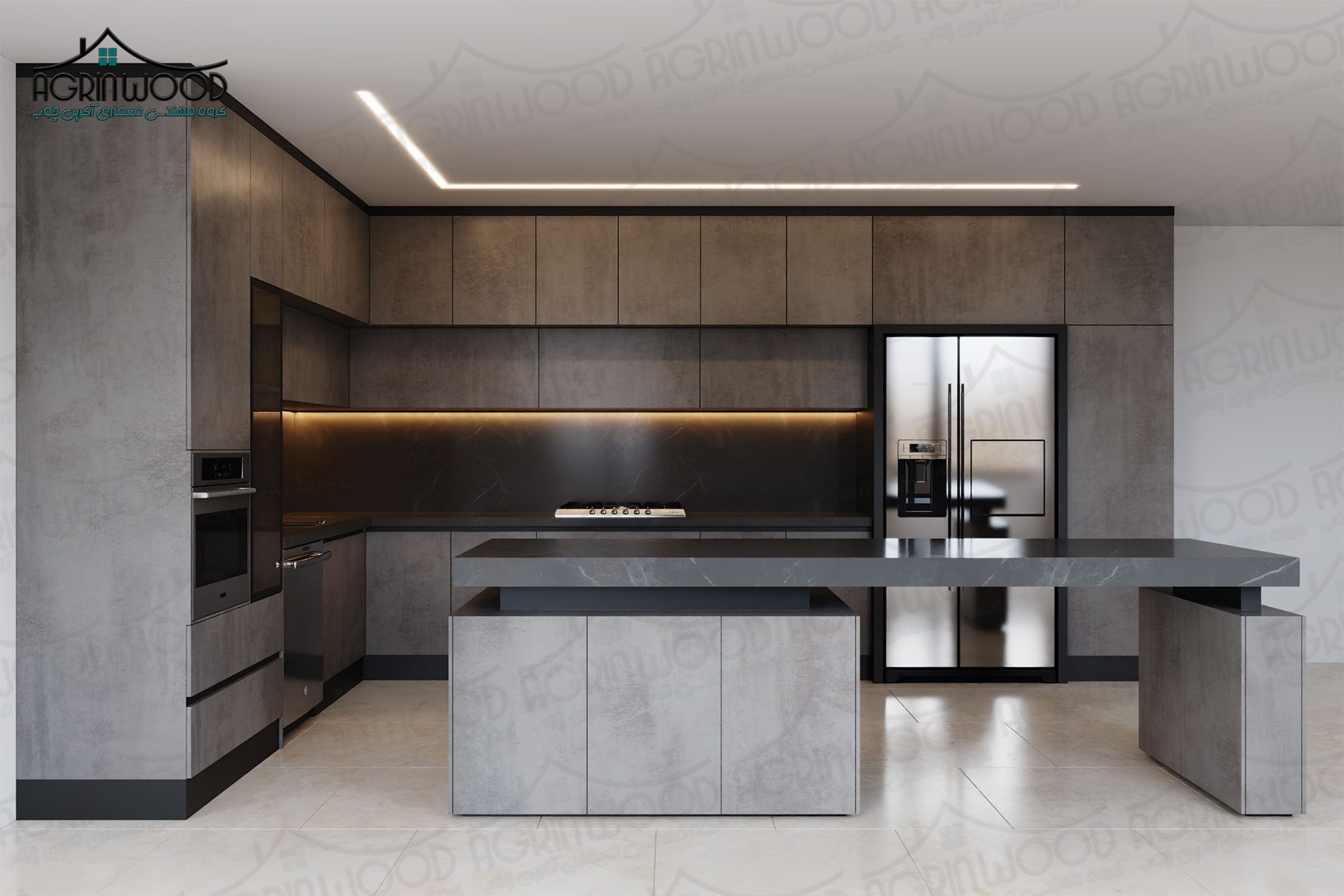 جدیدترین طرح کابینت ام دی اف