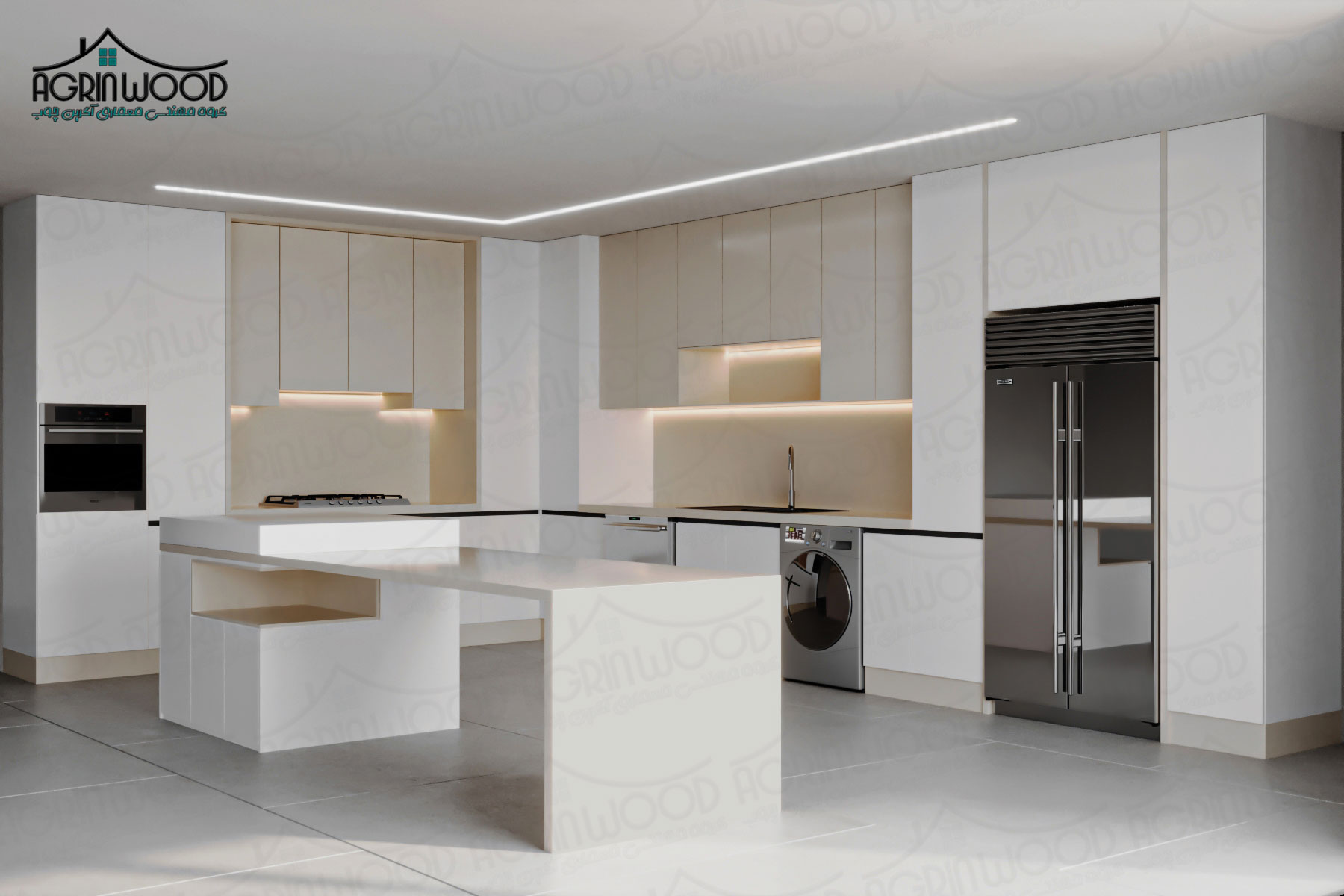 کابینت های گلاس بهتره یا ام دی اف