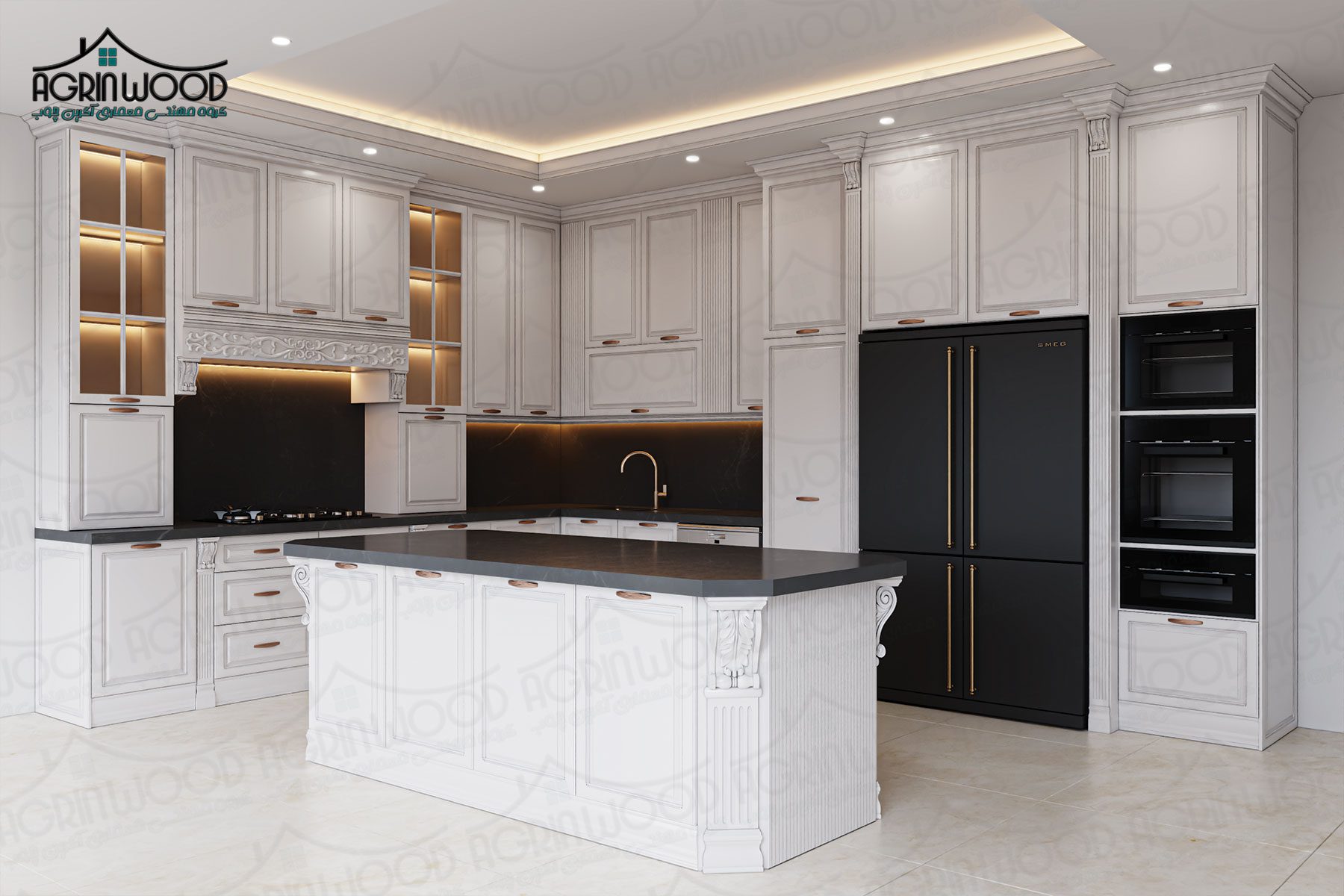 کابینت وکیوم کلاسیک ساده کابینت وکیوم کلاسیک ساده