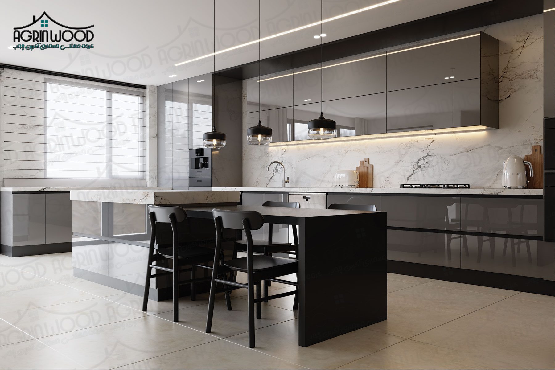 مدل کابینت مینیمال طوسی