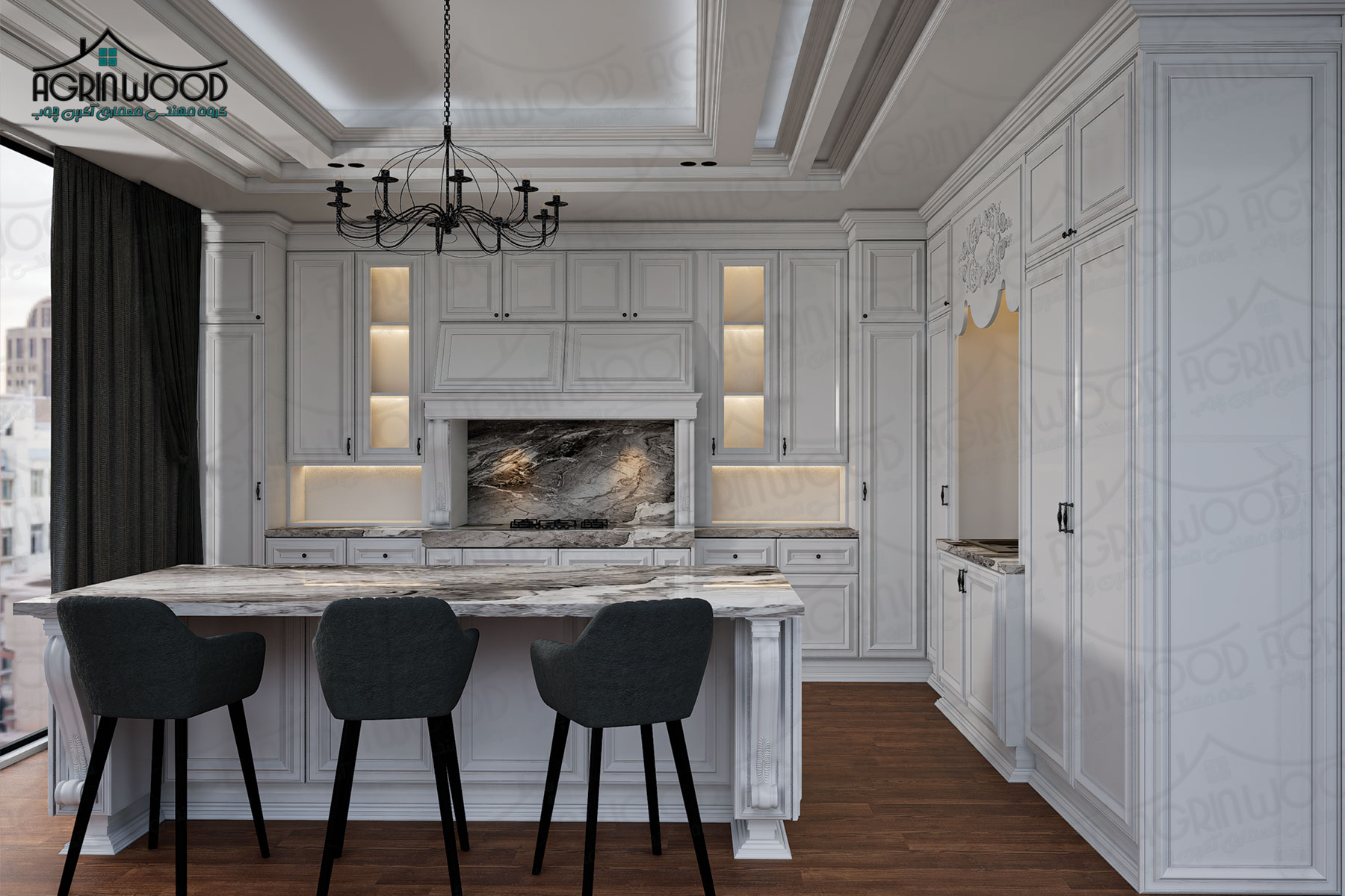 جدیدترین مدل کابینت نئوکلاسیک