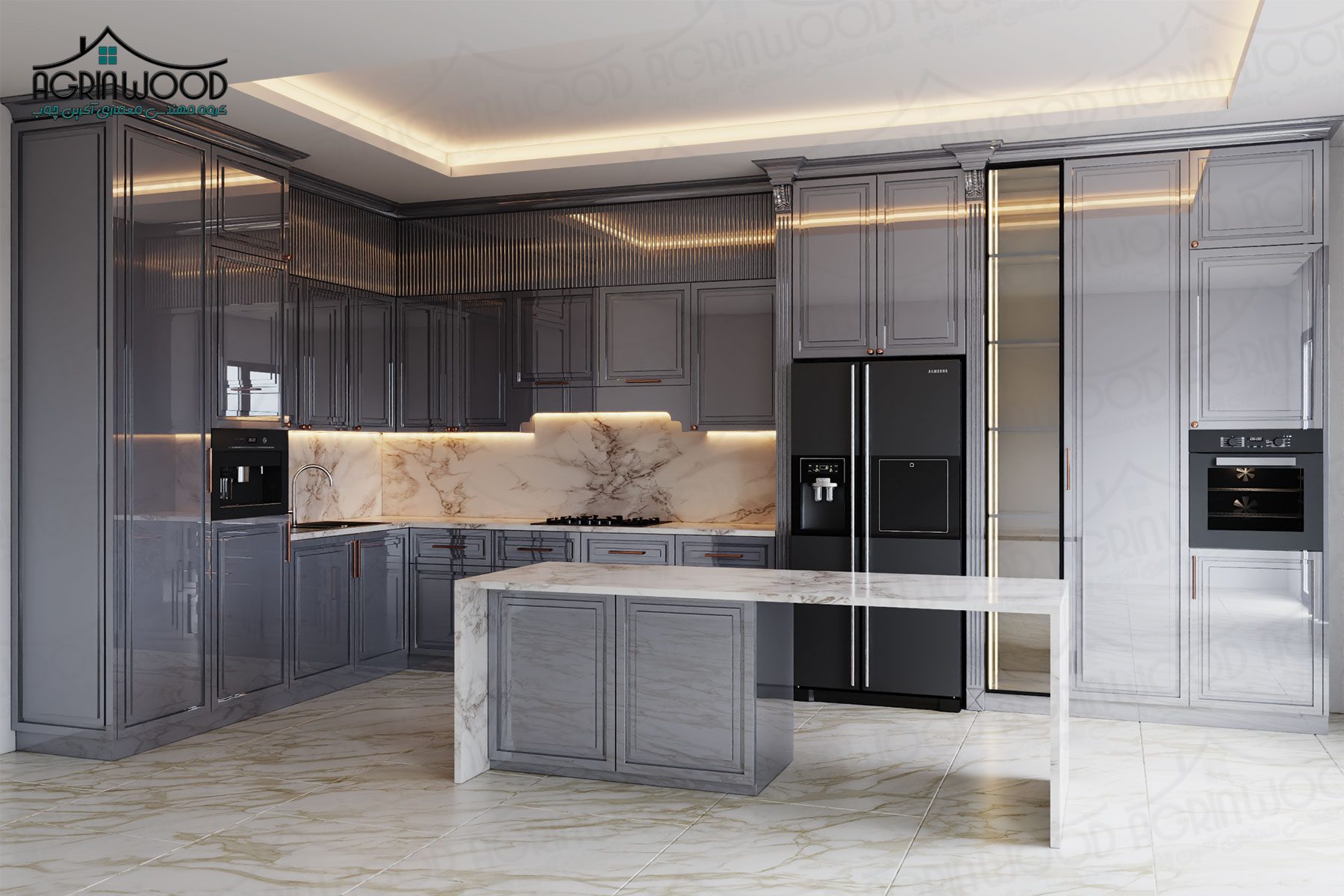 کابینت انزو ساده و شیک