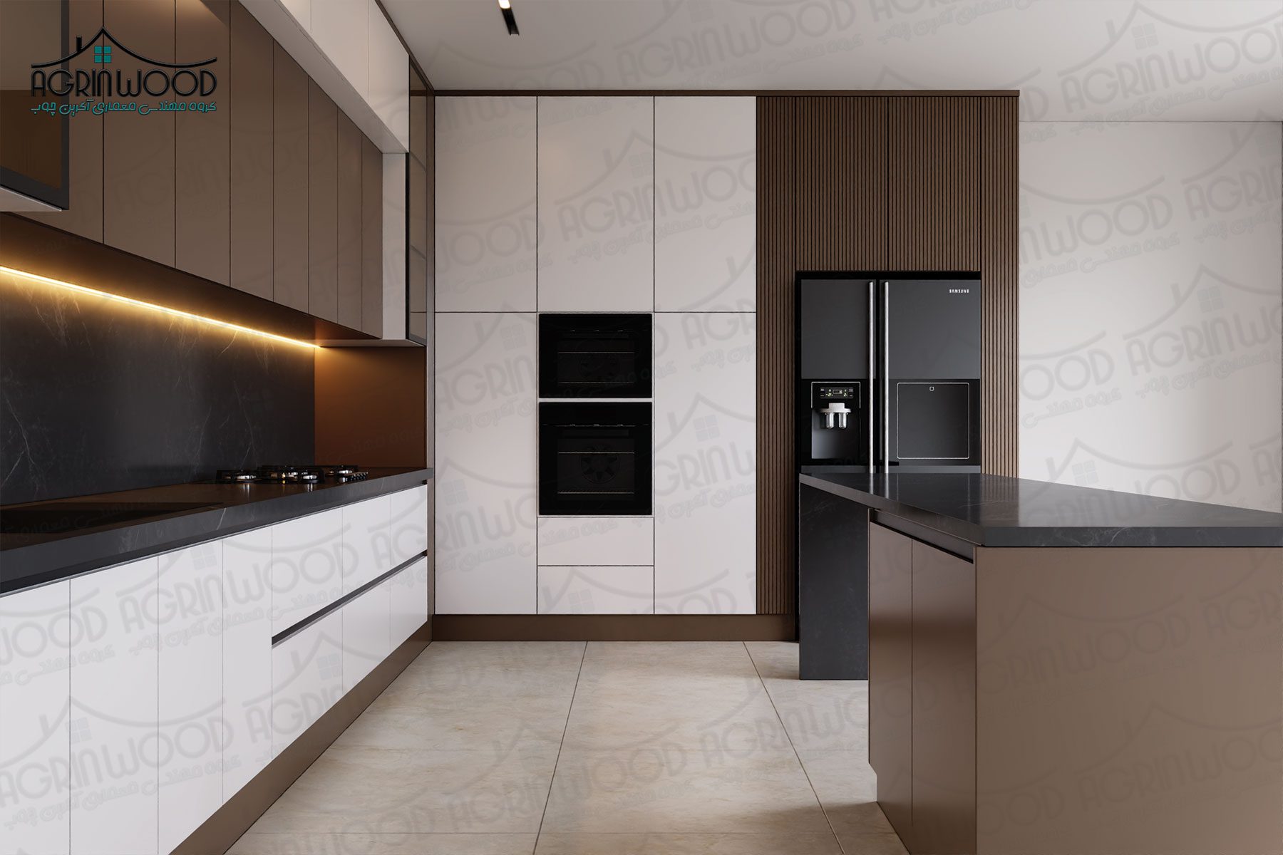 کابینت تک رنگ بهتر است یا دو رنگ