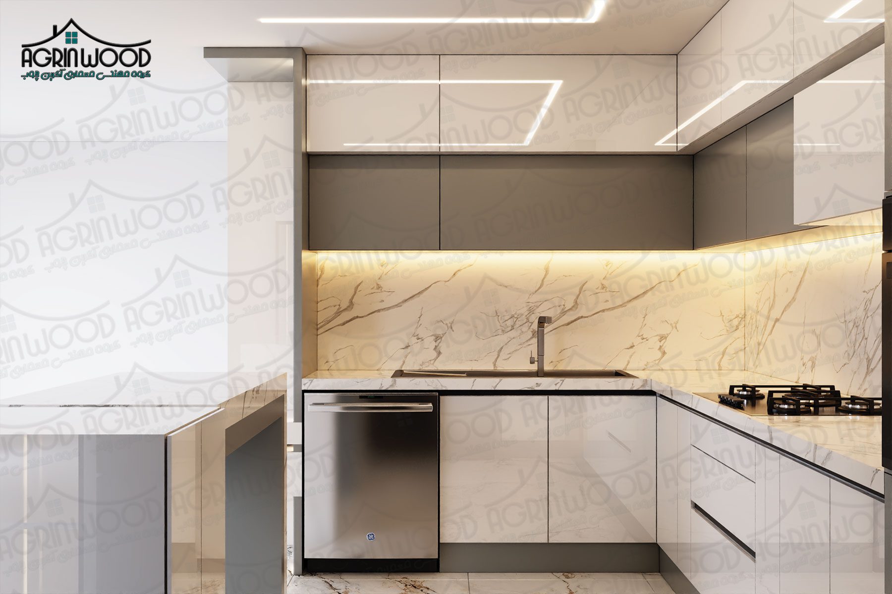 کابینت های گلاس بهتره یا ام دی اف