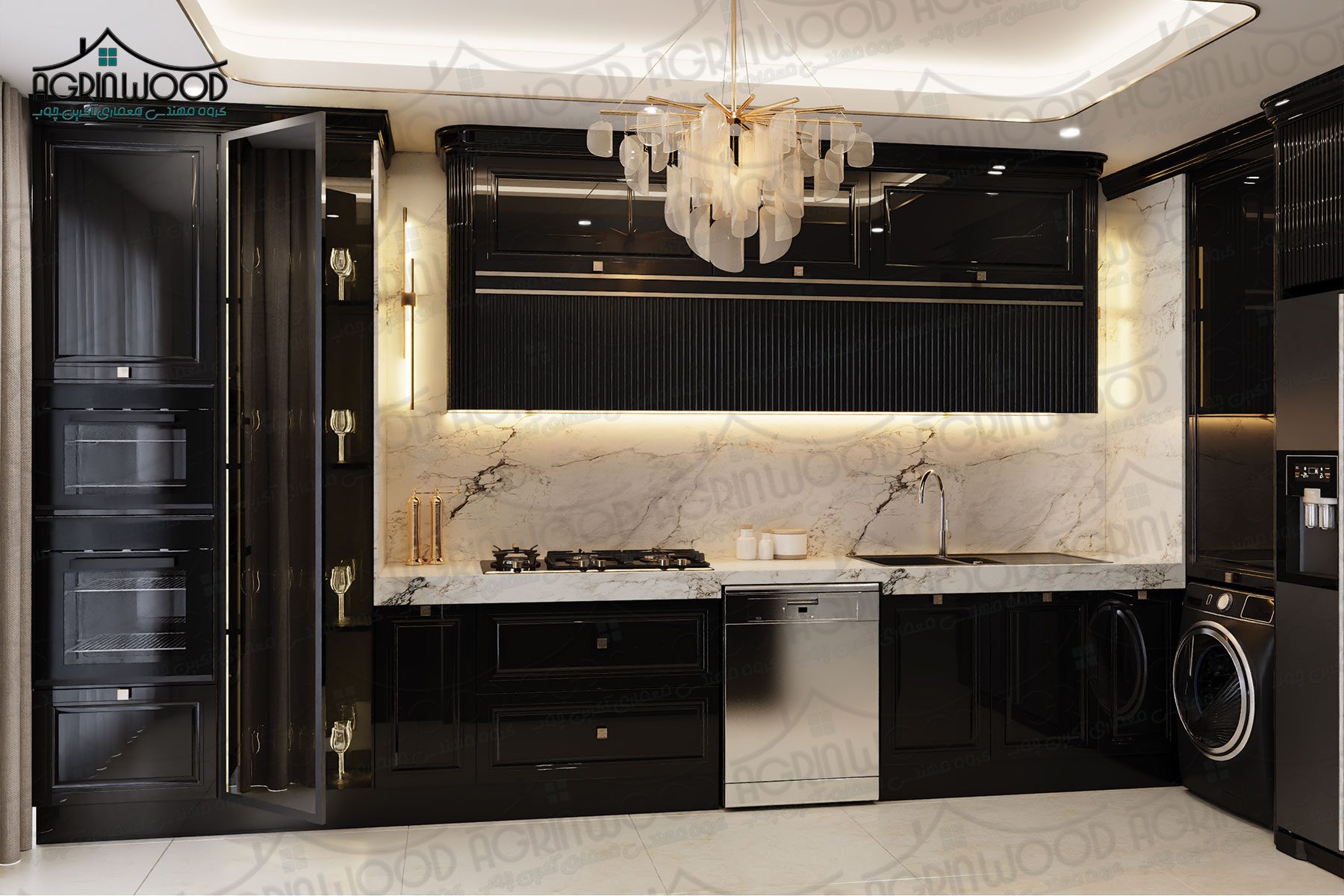 کابینت پلی اورتان براق