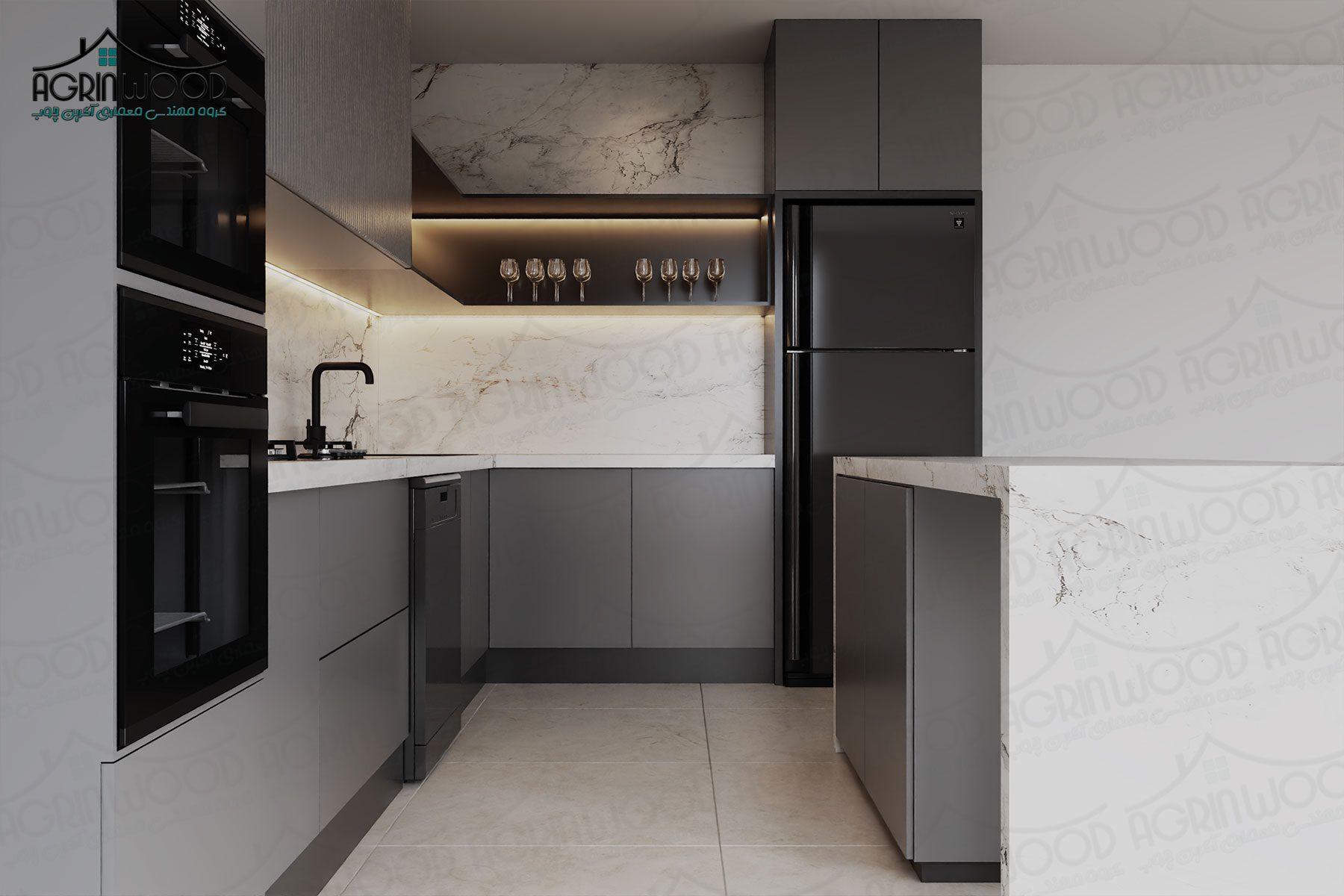 مدل کابینت مینیمال طوسی