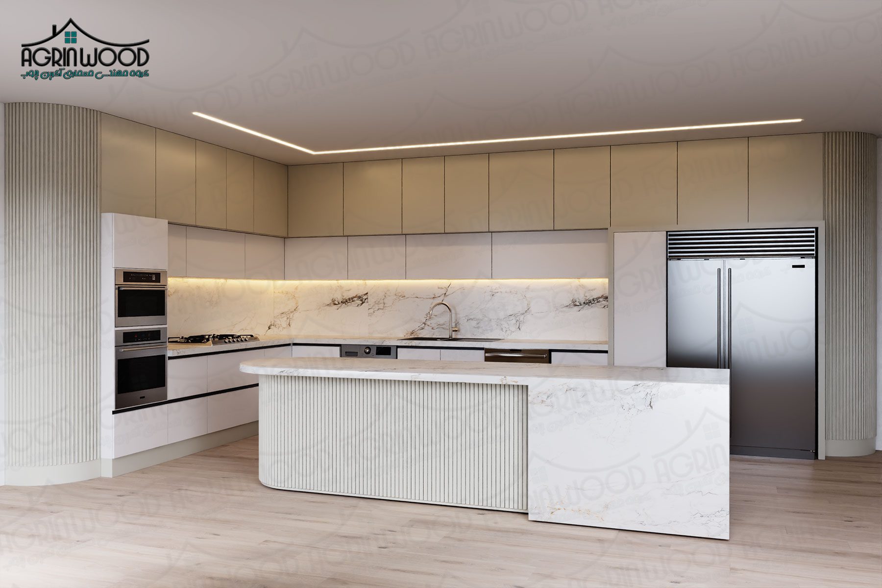 رنگ کابینت کرم رنگ کابینت کرم