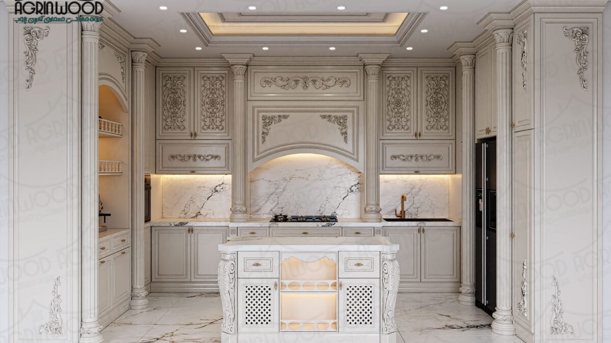 رنگ کابینت کرم