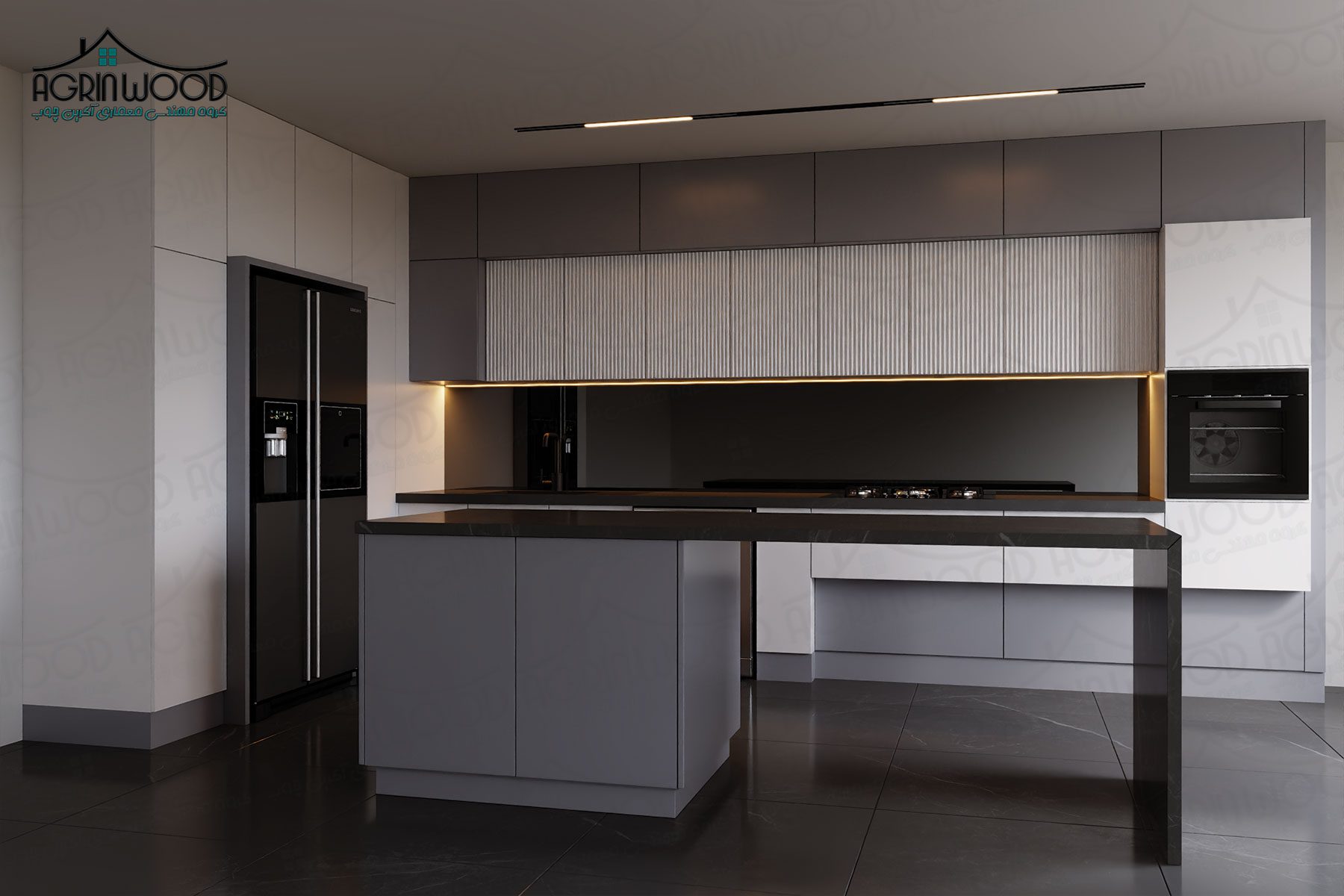 جدیدترین مدل کابینت آشپزخانه ام دی اف