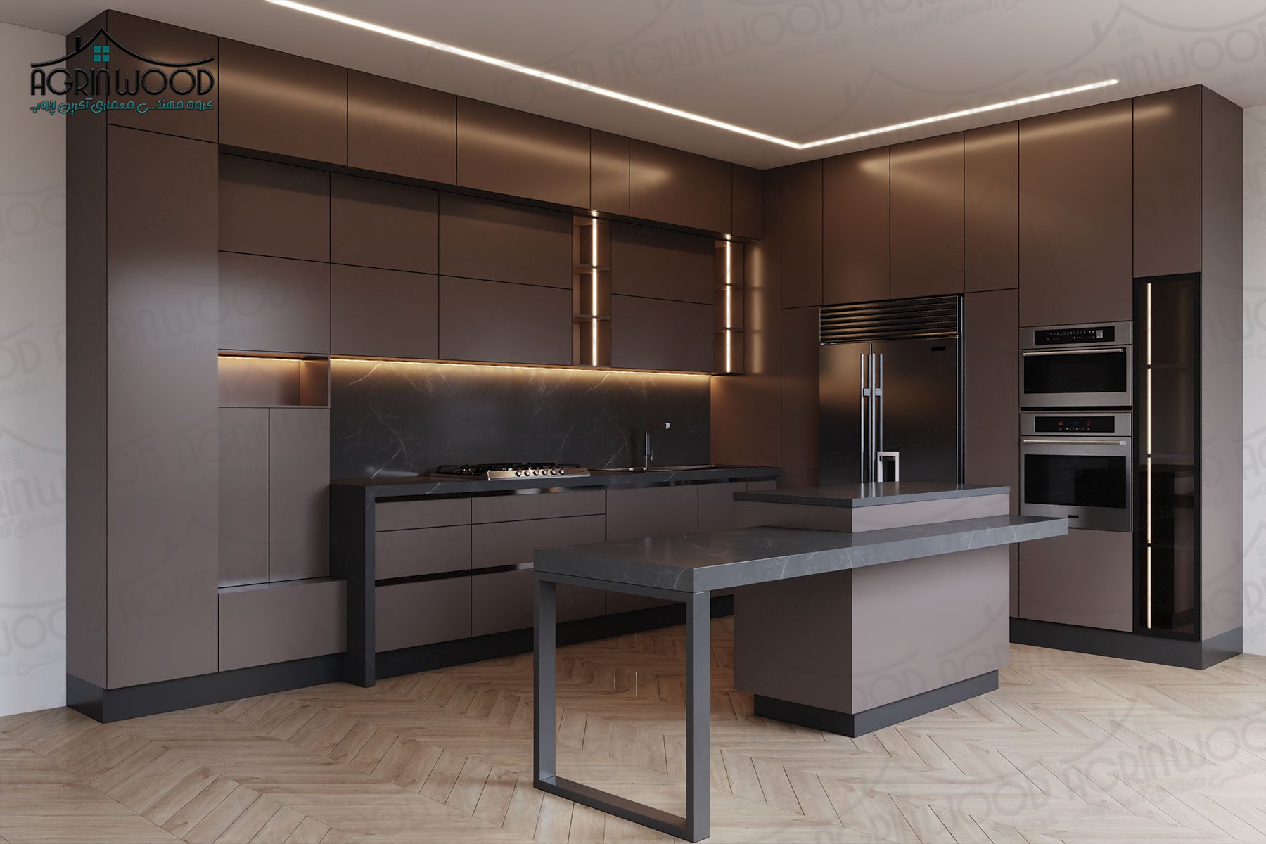 جدیدترین کابینت مینیمال طوسی