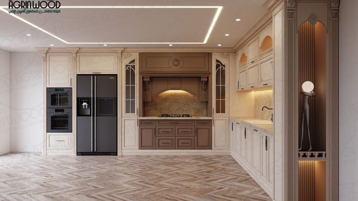 کابینت تک رنگ بهتر است یا دو رنگ