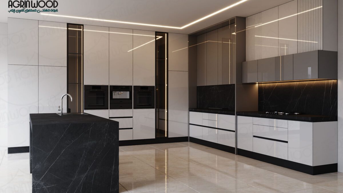 کابینت های گلاس مات یا براق