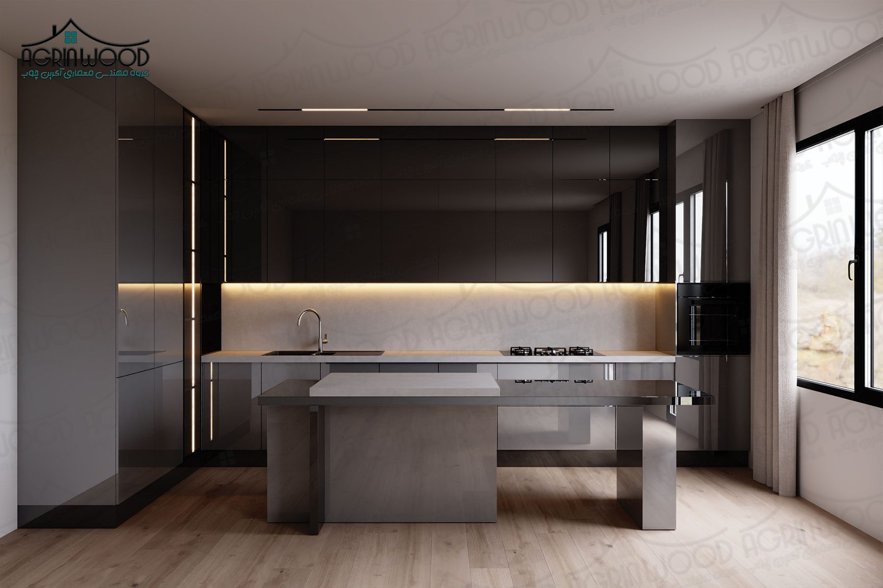 مدل کابینت مینیمال طوسی