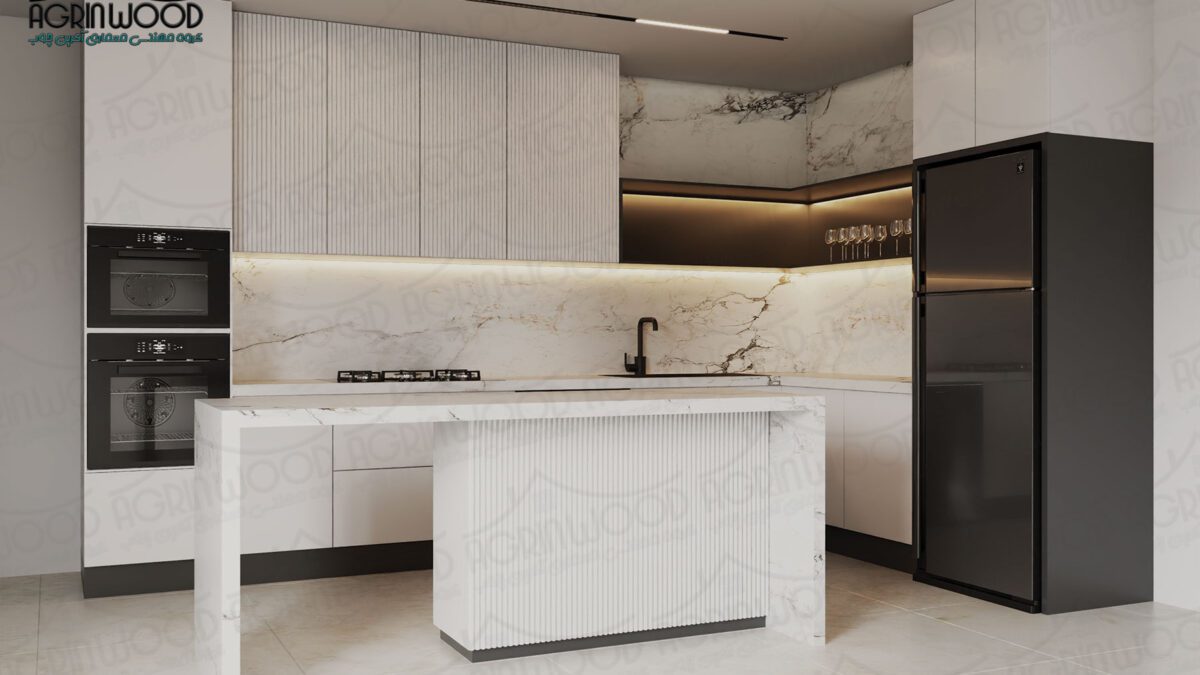 کابینت مدرن سفید مات