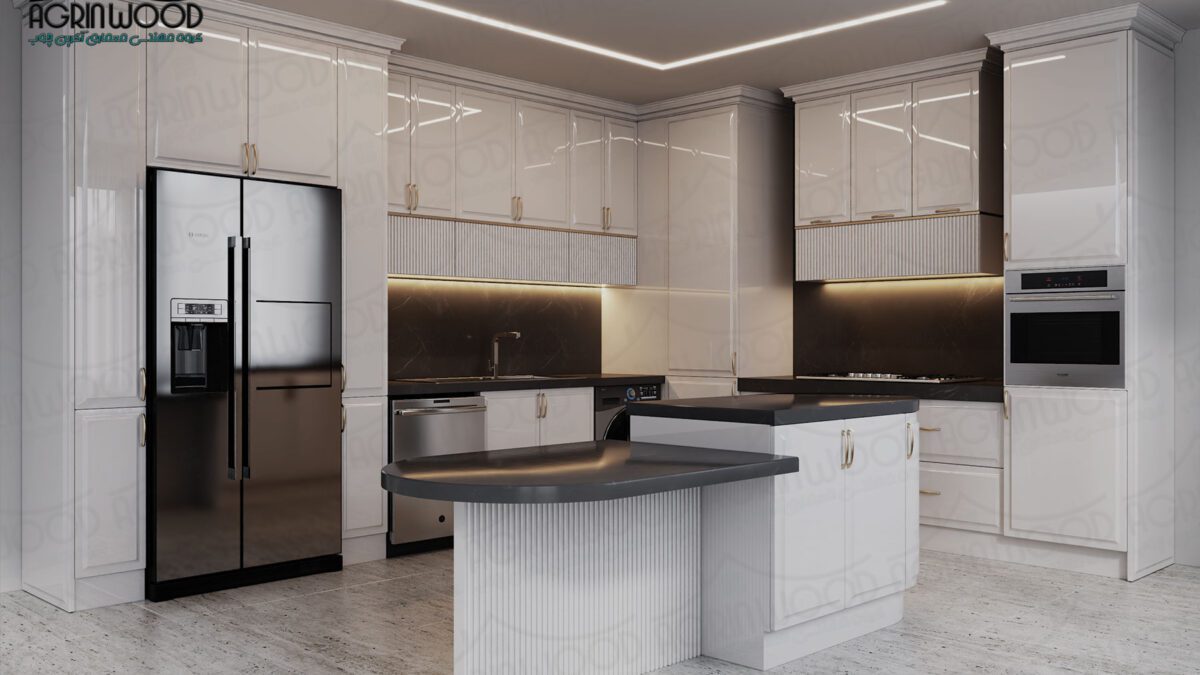 کابینت سفید لاکچری