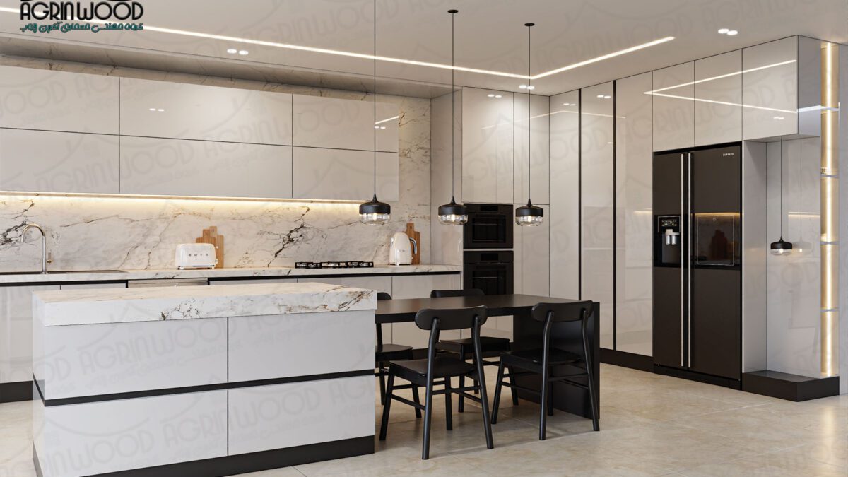 مدل کابینت مدرن سفید