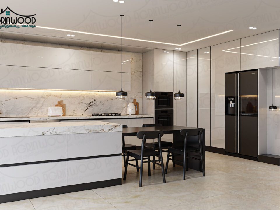 مدل کابینت مدرن سفید