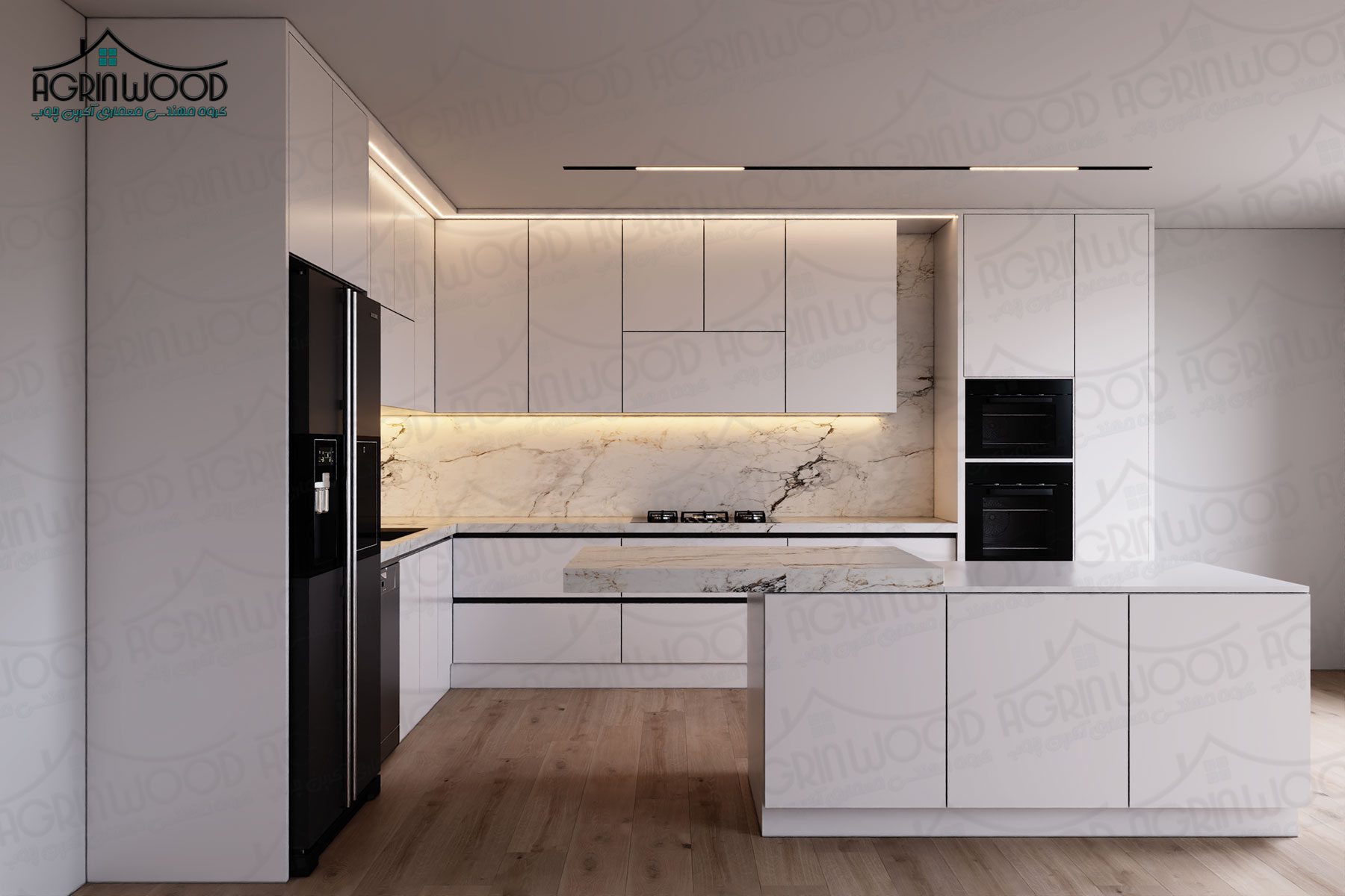 جدیدترین کابینت مینیمال سفید