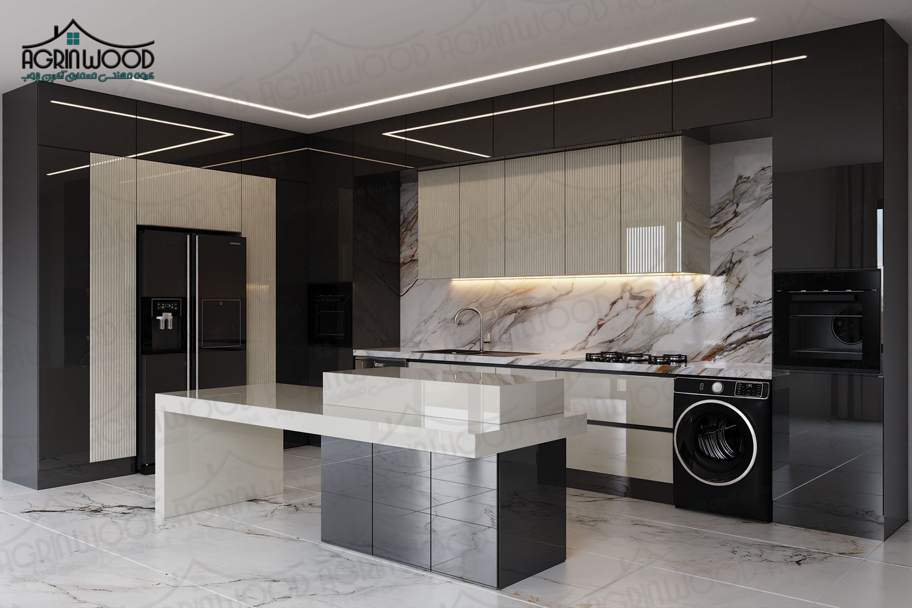 بهترین ترکیب رنگ کابینت مدرن