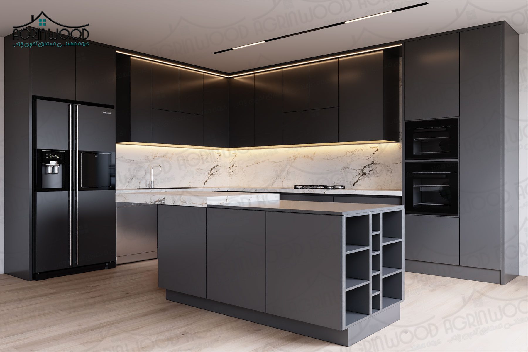 طراحی کابینت مینیمال