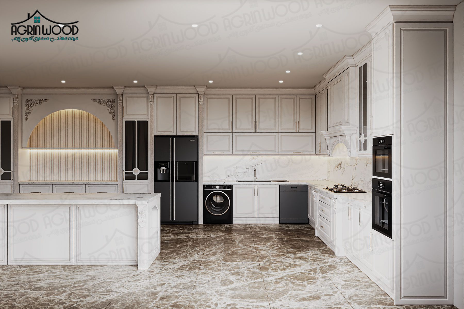 طرح کابینت ممبران سفید طرح کابینت ممبران سفید