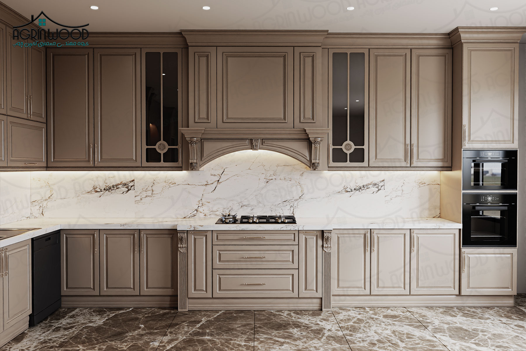 کابینت کلاسیک ساده
