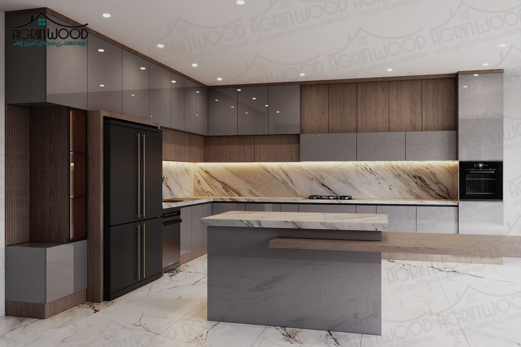 تفاوت کابینت های گلاس و ام دی اف