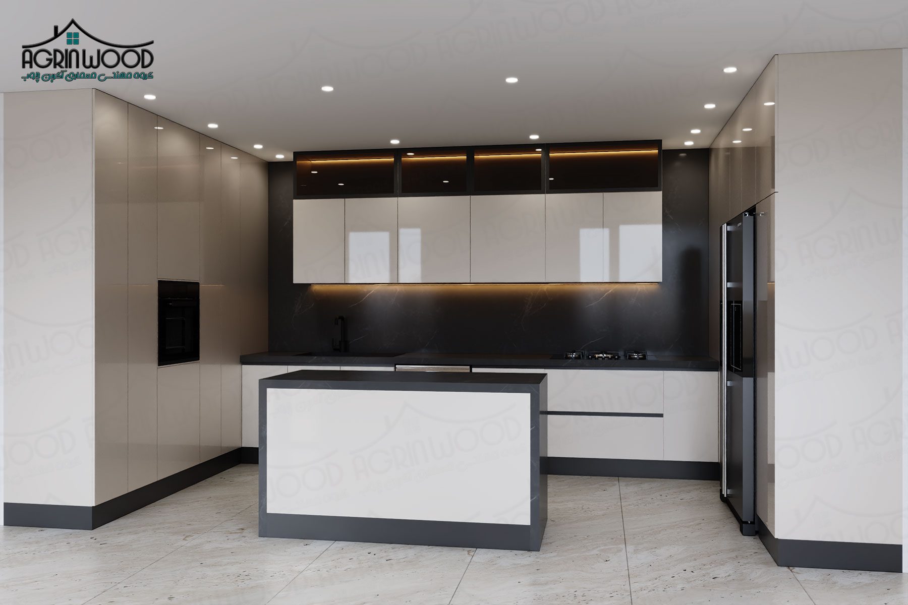 طرح جدید کابینت آشپزخانه سفید طرح جدید کابینت آشپزخانه سفید