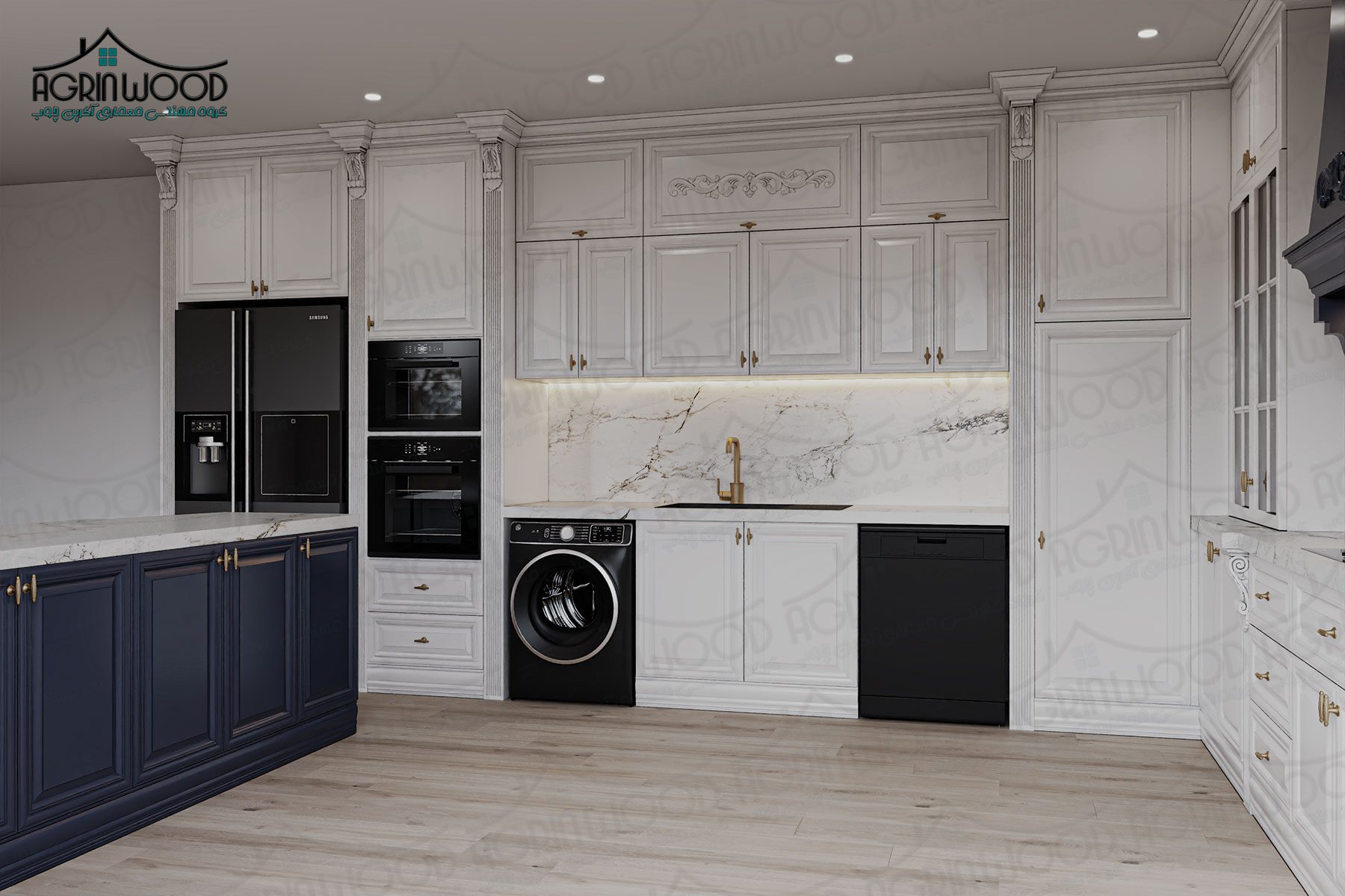 طرح کابینت ممبران سفید طرح کابینت ممبران سفید