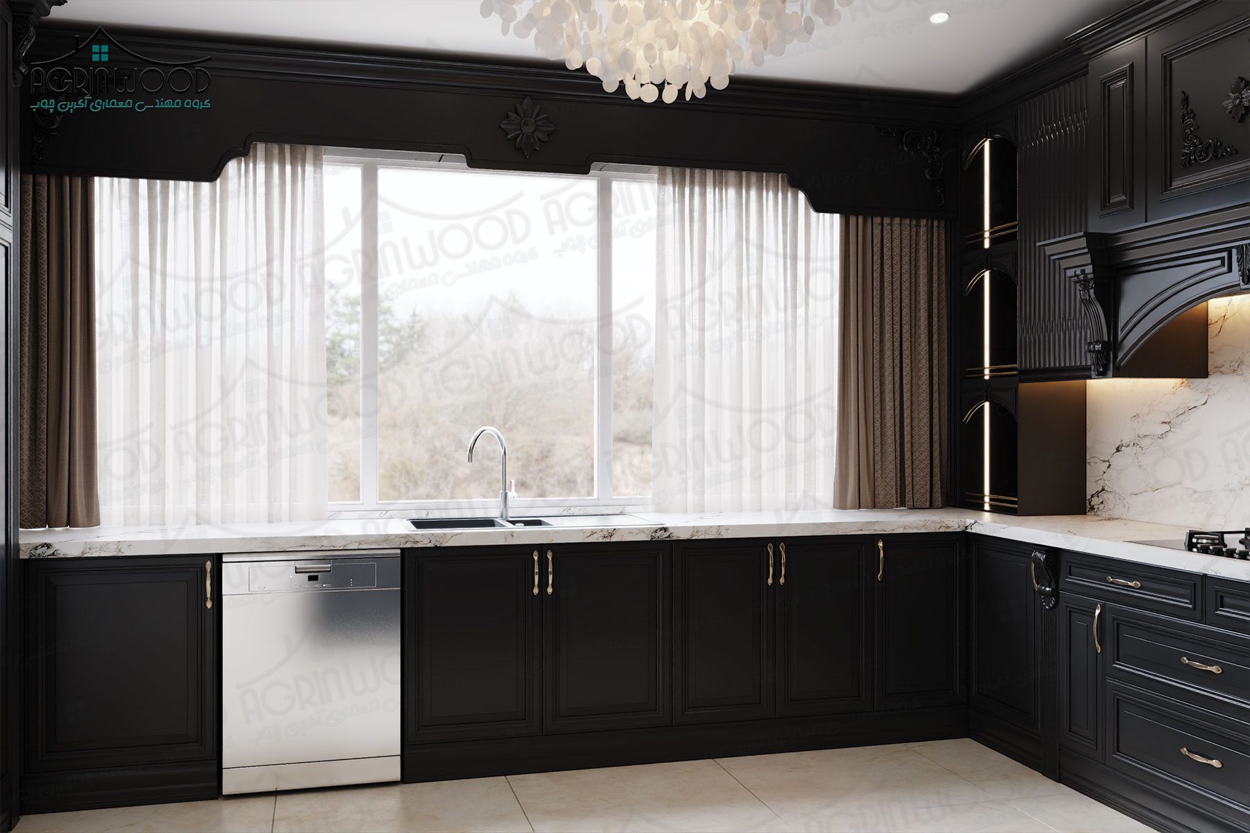 کابینت کلاسیک ساده