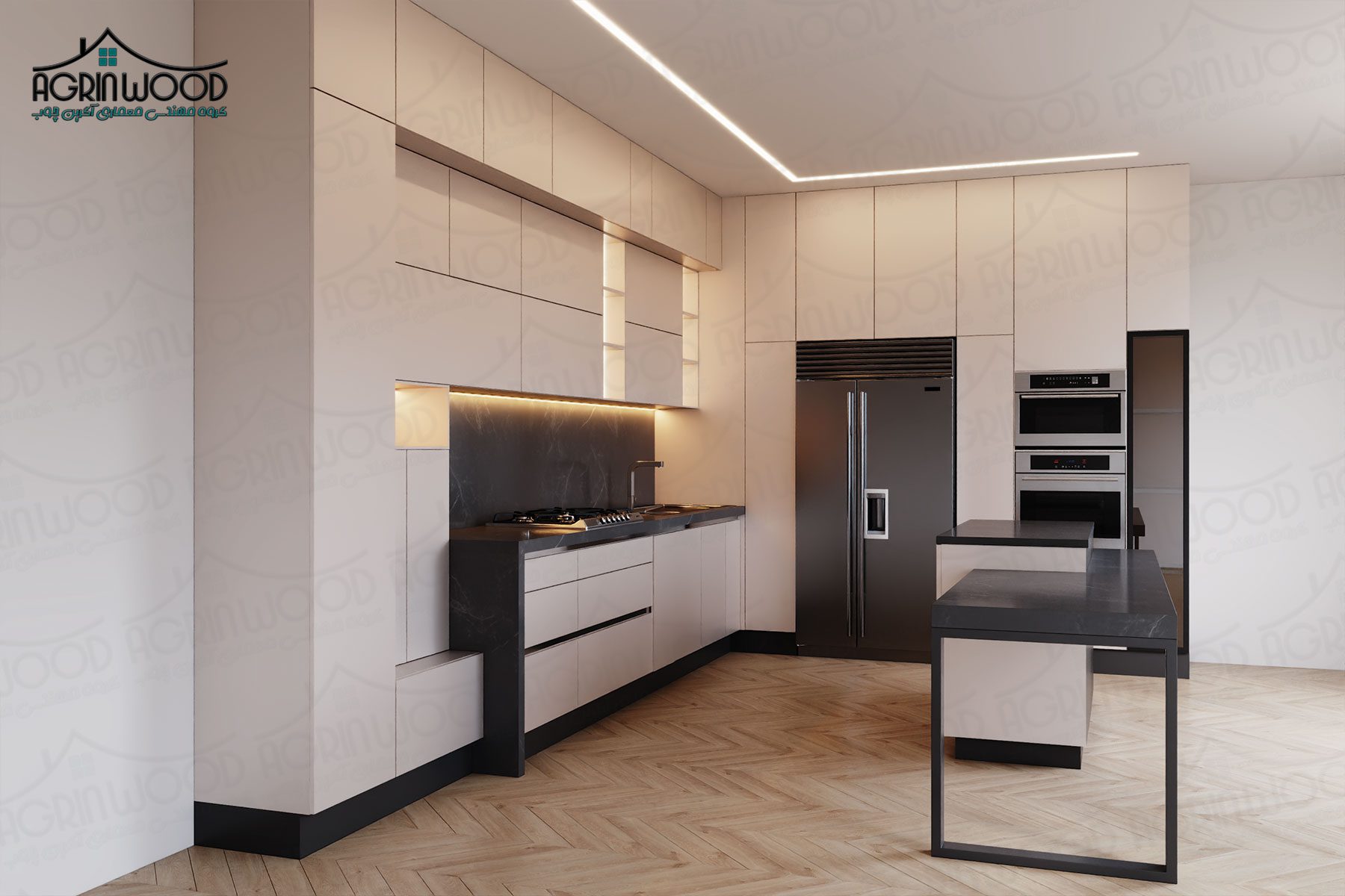 مدل کابینت سفید صدفی مدل کابینت سفید صدفی